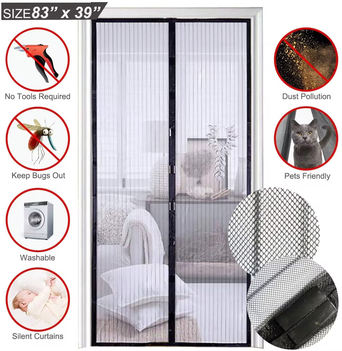 Rideaux anti moustique